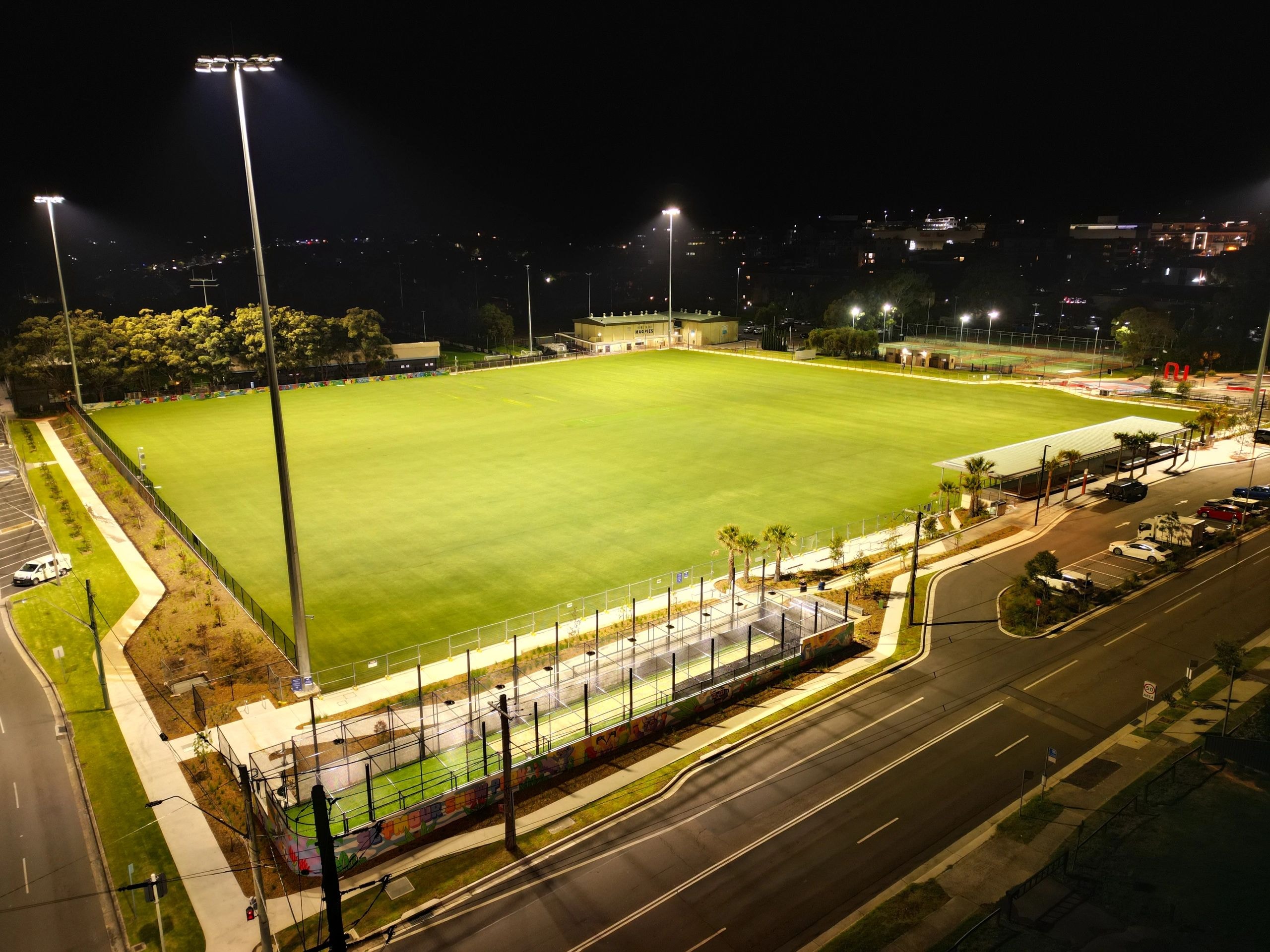Sports lighting audit on field